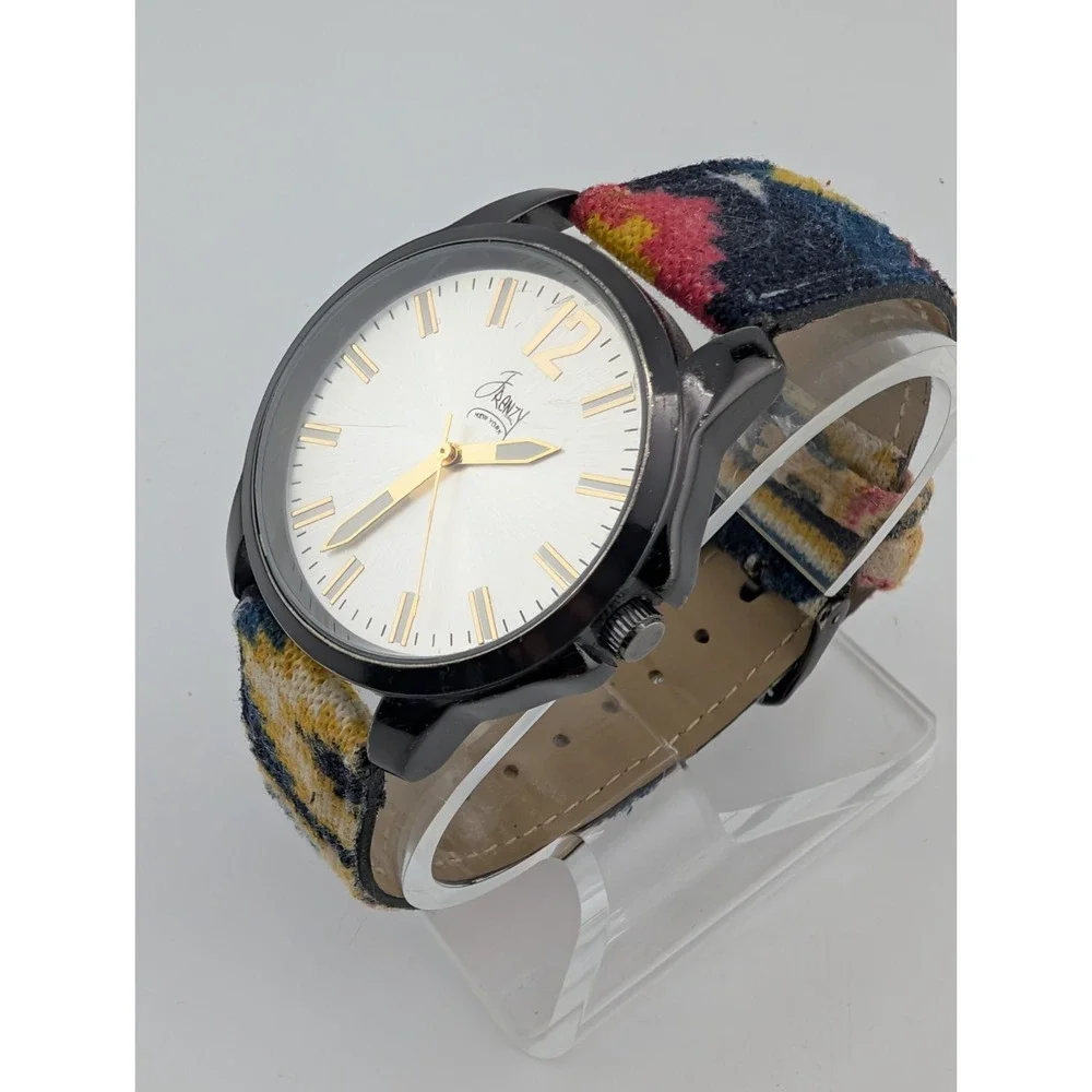 Frenzy New York Watch Women 40mm Case Southwest Design Band- New Battery